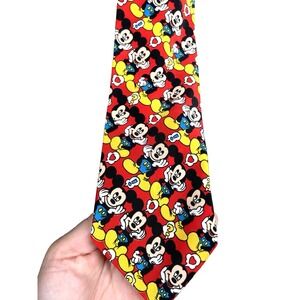 Vintage Disney Mickey Mouse Unlimited Boy's Tie Child Boy Kidcore Walt Neck